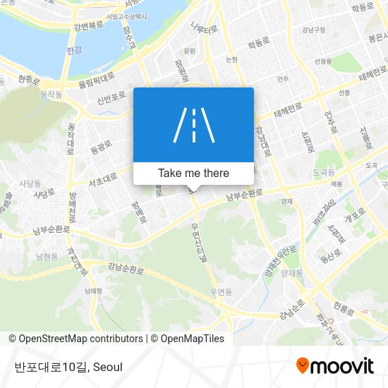반포대로10길 map