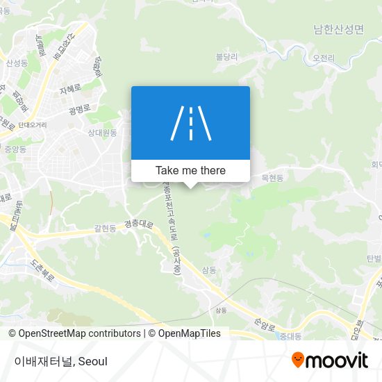 이배재터널 map