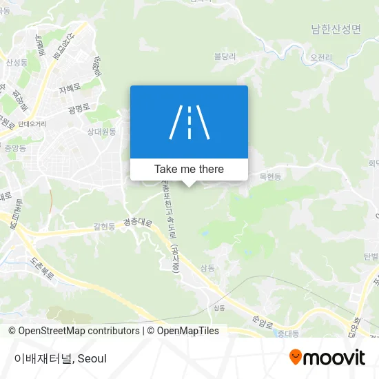 이배재터널 map