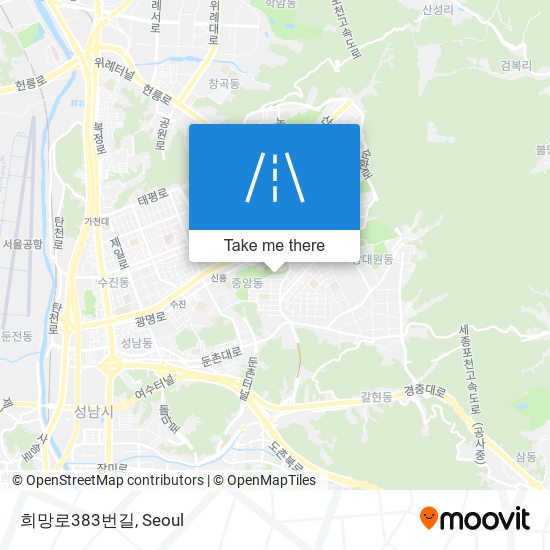 희망로383번길 map