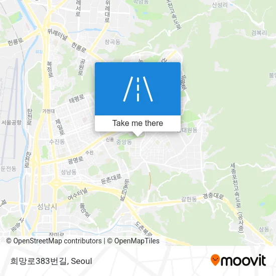 희망로383번길 map