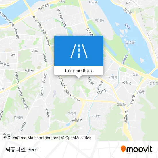 덕풍터널 map