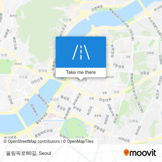 올림픽로80길 map