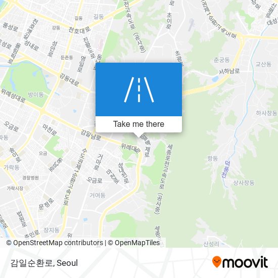 감일순환로 map