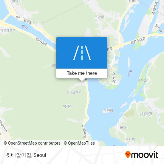 윗배알미길 map