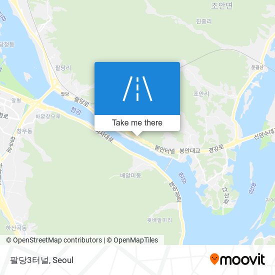 팔당3터널 map