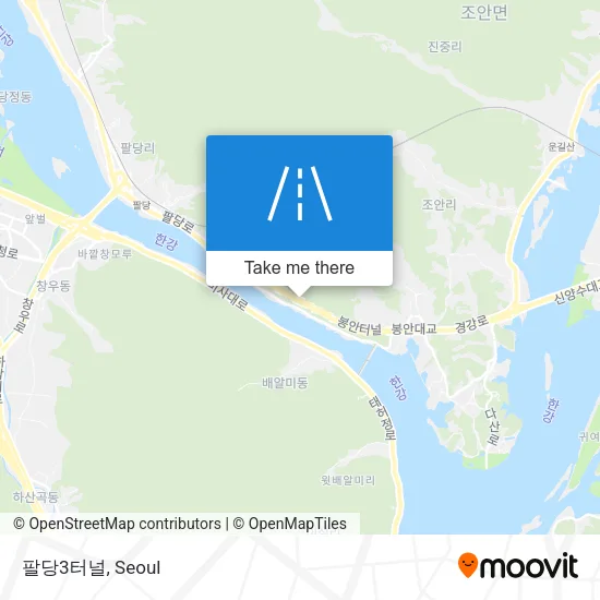팔당3터널 map