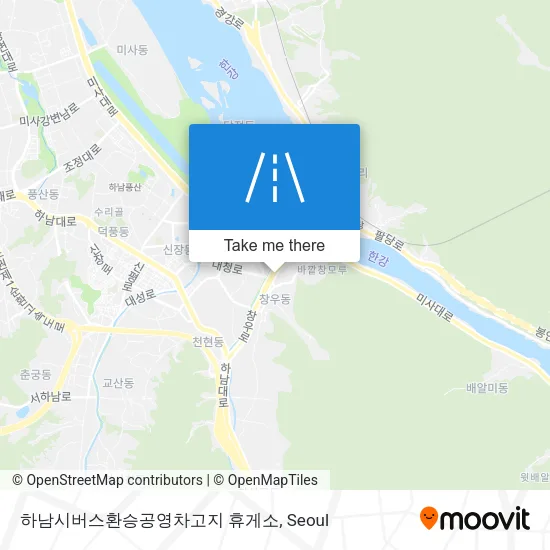 하남시버스환승공영차고지 휴게소 map
