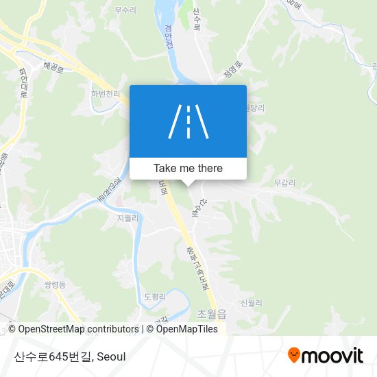 산수로645번길 map