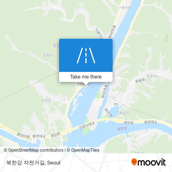 북한강 자전거길 map