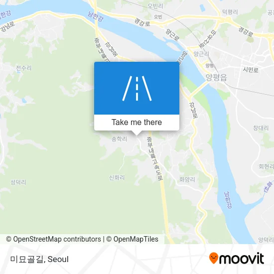 미묘골길 map