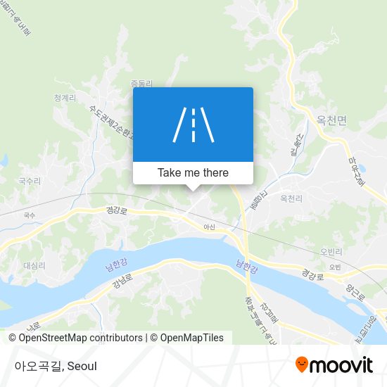아오곡길 map