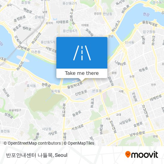 반포안내센터 나들목 map