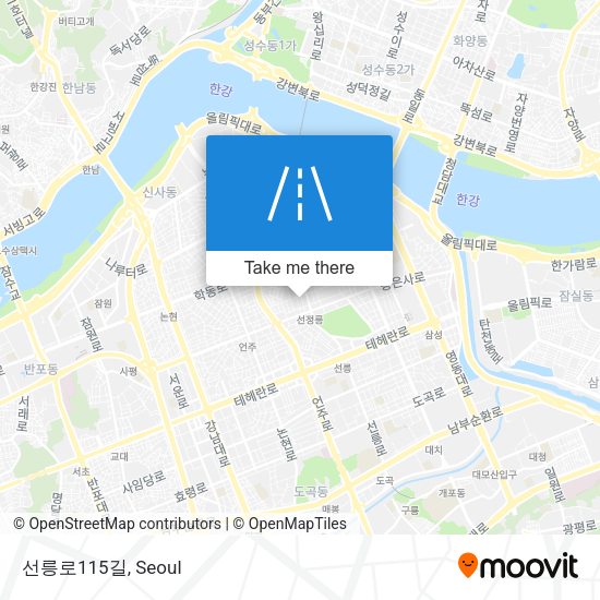 선릉로115길 map