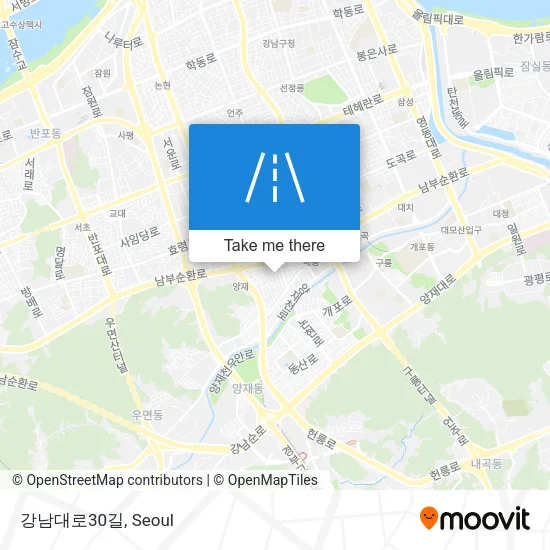 강남대로30길 map