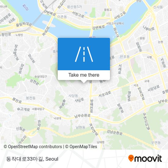 동작대로33마길 map