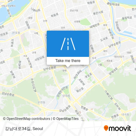 강남대로34길 map