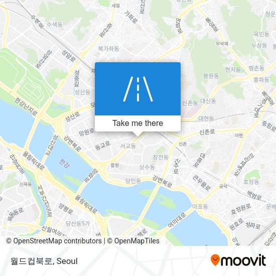 월드컵북로 map