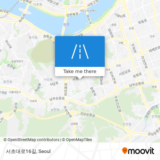 서초대로16길 map