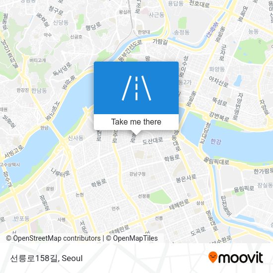 선릉로158길 map