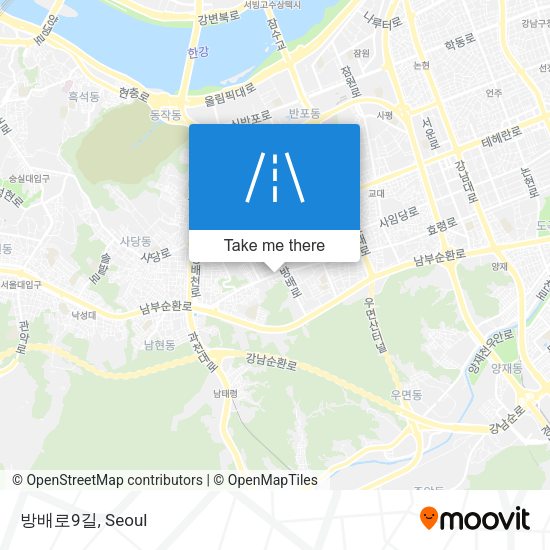 방배로9길 map