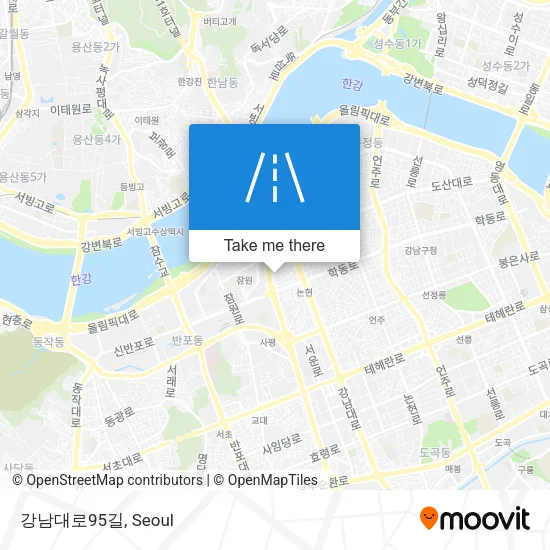 강남대로95길 map