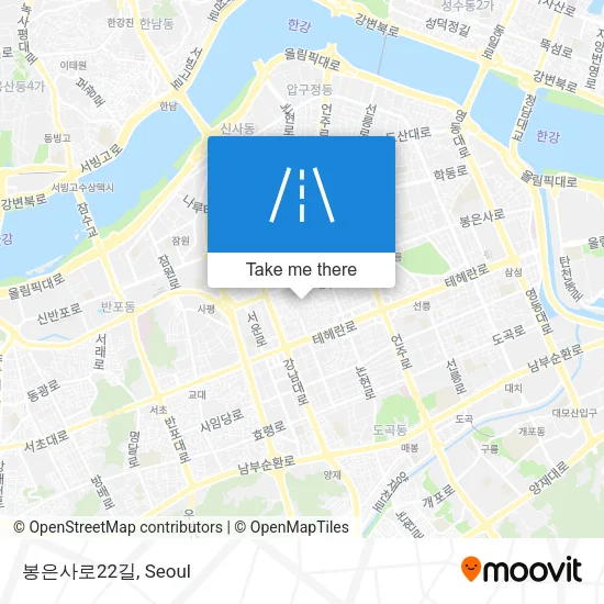 봉은사로22길 map