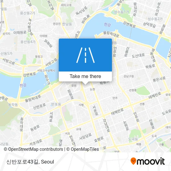 신반포로43길 map