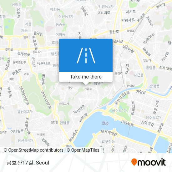 금호산17길 map