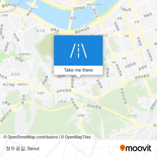 청두곶길 map