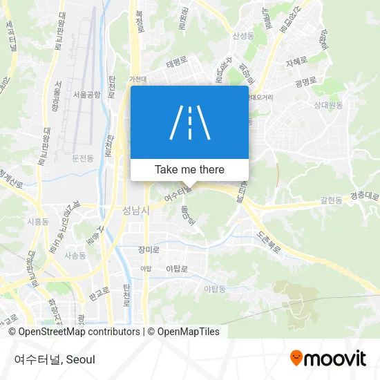 여수터널 map