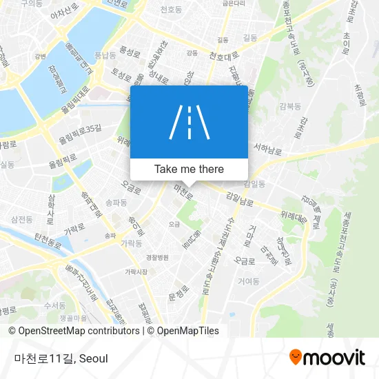 마천로11길 map
