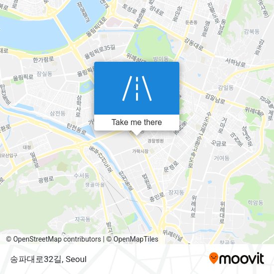 송파대로32길 map