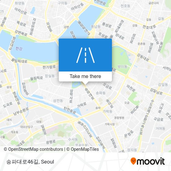 송파대로46길 map