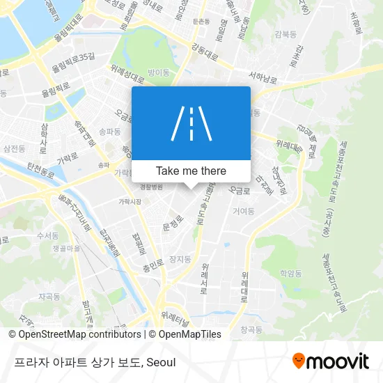 프라자 아파트 상가 보도 map