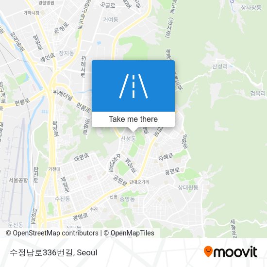 수정남로336번길 map