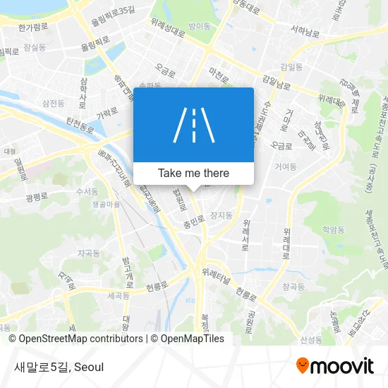 새말로5길 map