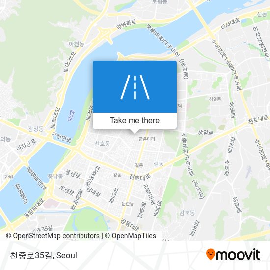 천중로35길 map