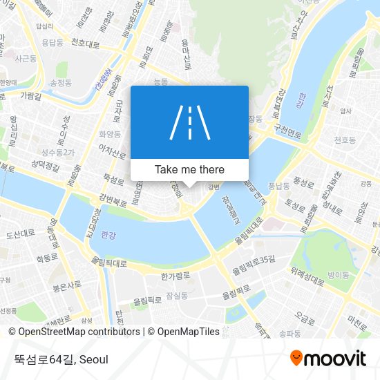 뚝섬로64길 map