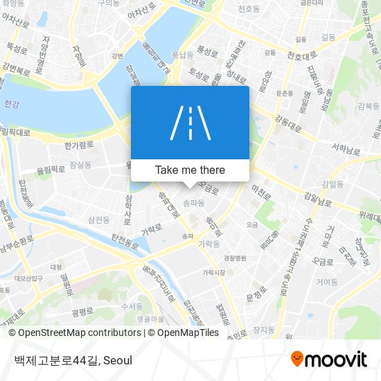 백제고분로44길 map