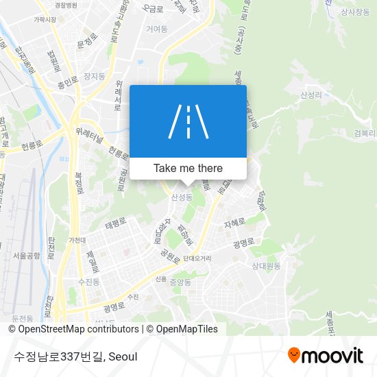 수정남로337번길 map