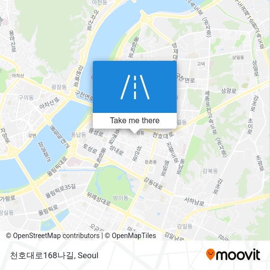 천호대로168나길 map