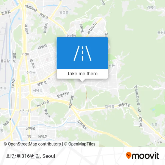 희망로316번길 map