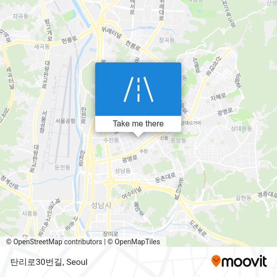 탄리로30번길 map