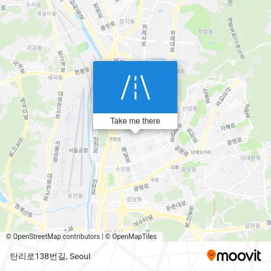 탄리로138번길 map