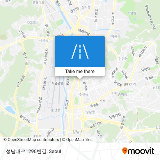 성남대로1298번길 map