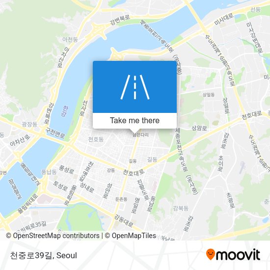 천중로39길 map