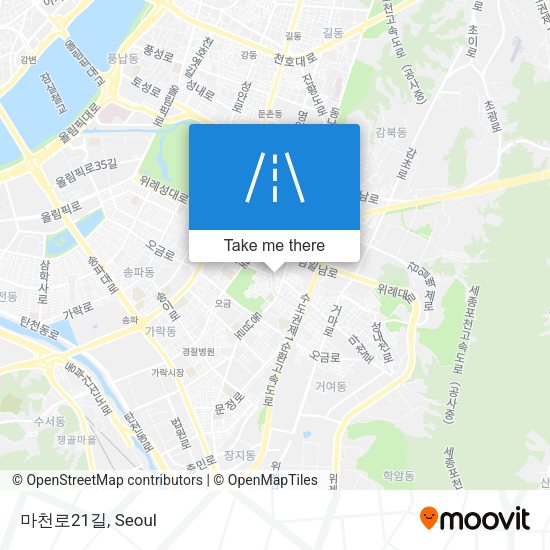마천로21길 map
