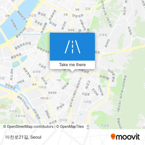 마천로21길 map