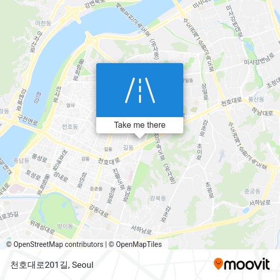 천호대로201길 map